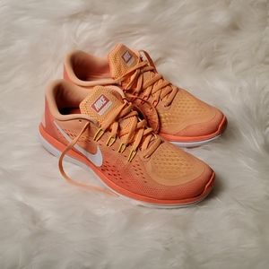 Nike Flex Running - Orange/White size 10
